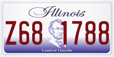 IL license plate Z681788