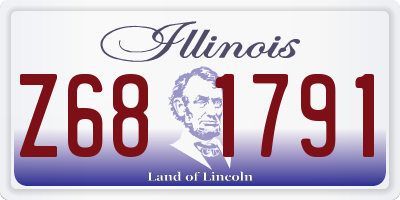 IL license plate Z681791