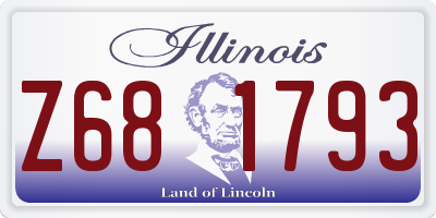 IL license plate Z681793
