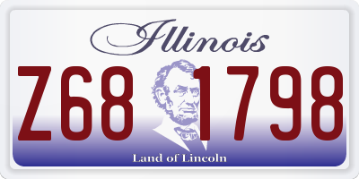 IL license plate Z681798