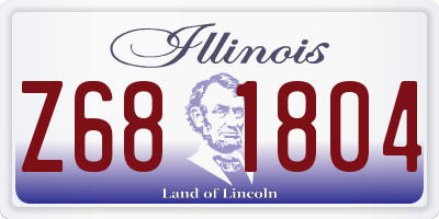 IL license plate Z681804