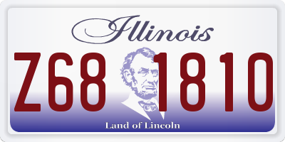 IL license plate Z681810