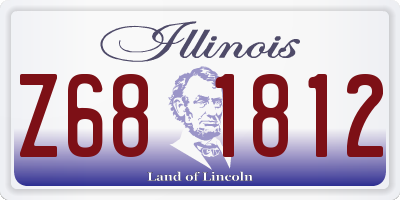 IL license plate Z681812