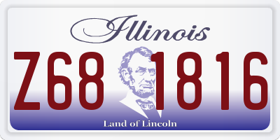 IL license plate Z681816