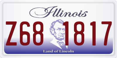 IL license plate Z681817