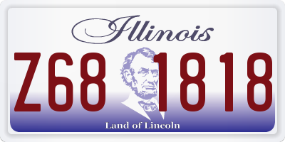 IL license plate Z681818