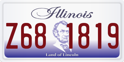 IL license plate Z681819