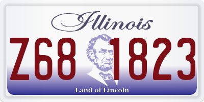 IL license plate Z681823