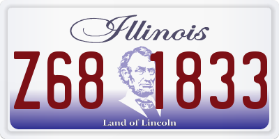 IL license plate Z681833