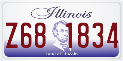 IL license plate Z681834