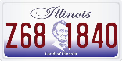 IL license plate Z681840