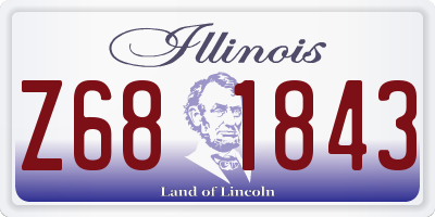 IL license plate Z681843
