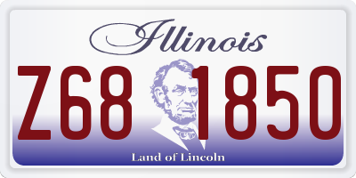 IL license plate Z681850