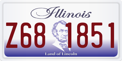 IL license plate Z681851