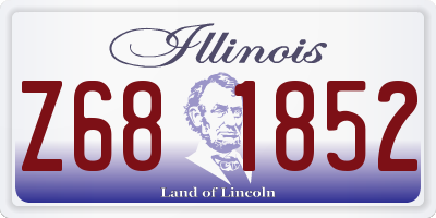 IL license plate Z681852