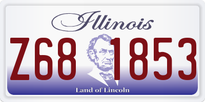 IL license plate Z681853