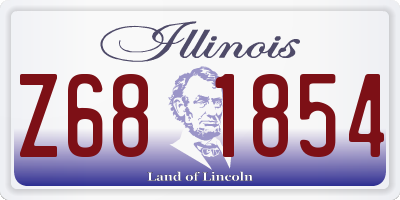 IL license plate Z681854