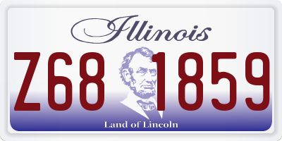 IL license plate Z681859