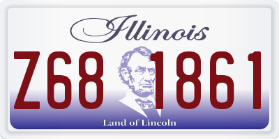 IL license plate Z681861