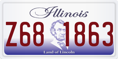IL license plate Z681863