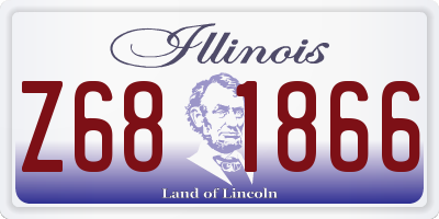 IL license plate Z681866