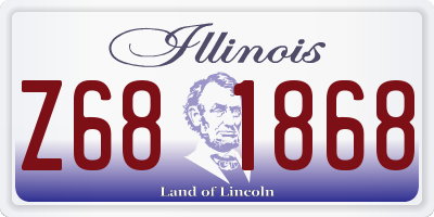 IL license plate Z681868