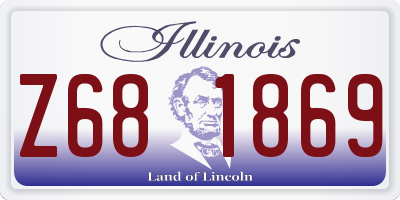 IL license plate Z681869