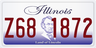 IL license plate Z681872