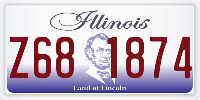 IL license plate Z681874