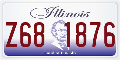 IL license plate Z681876