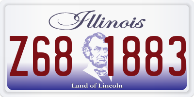 IL license plate Z681883