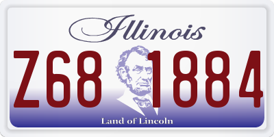 IL license plate Z681884