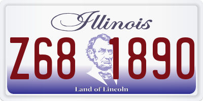 IL license plate Z681890