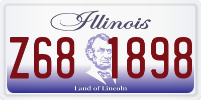 IL license plate Z681898
