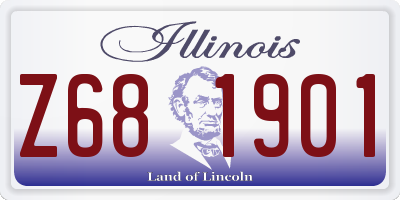 IL license plate Z681901