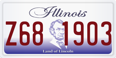 IL license plate Z681903