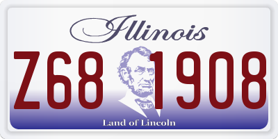 IL license plate Z681908