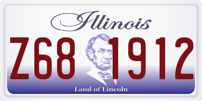 IL license plate Z681912
