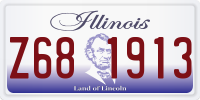 IL license plate Z681913