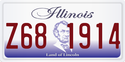 IL license plate Z681914