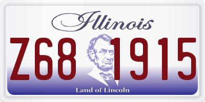 IL license plate Z681915
