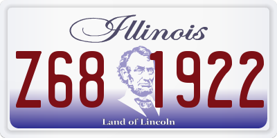 IL license plate Z681922