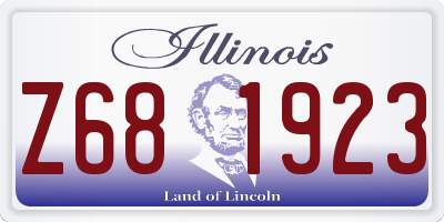 IL license plate Z681923
