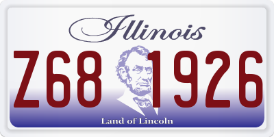IL license plate Z681926