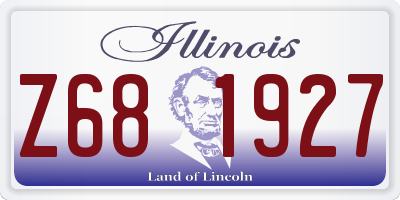 IL license plate Z681927