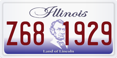 IL license plate Z681929