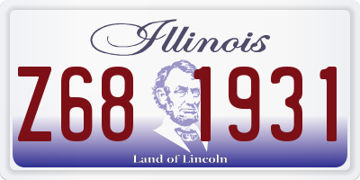 IL license plate Z681931