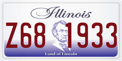 IL license plate Z681933