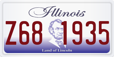 IL license plate Z681935