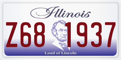 IL license plate Z681937